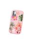 Samsung Galaxy A51 4g Compatible Shock-Absorbing Camera Protected Pink Silicone Case Floral Print - 3