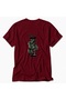 Men's Urban Vines Minimalist Street Art - Back Print - Red - 4