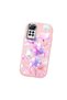 Redmi Note 11 Pro 4G/5G Compatible Shock-Absorbing Camera Protected Pink Silicone Case Floral Print - 3