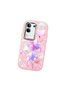 Vivo Y29 4g Compatible Shock-Absorbing Camera Protected Pink Silicone Case Floral Print - 3