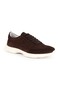 Men's Sneaker Genuine Suede Leather Side Stitched Lace-Up Flexible Lightweight Curved Eva Sole Casual Shoes L6