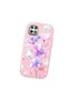 Oppo A15/A15S Compatible Shock-Absorbing Camera Protected Pink Silicone Case Floral Print - 3
