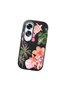 Oppo A60 Compatible Shock-Absorbing Camera Protected Black Silicone Case Floral Print - 3