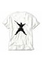 Women's Kendo Art Dynamic Silhouette Print - Back Print - White - 4