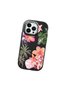 Black Silicone Case with Shock-Absorbing Camera Protections Compatible with iPhone 12/12 Pro Floral Print - 3