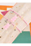 Pack of 2 -Girls Light Pink Gummy Bear Charm Woven Bracelets