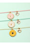 Pack of 3 - Girls Multi-Color Flower Charm Pendant Necklaces - 2