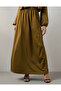 Flowy Elastic Waist Maxi Skirt Green - 2