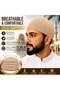 Muslim Prayer Cap for Men - Pack of 1 - Beige - 2