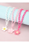 Pack of 3 - Girls Multi-Color Blossom Charm Necklaces - 2