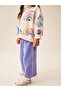 Patterned Girls' Cotton Top and Bottom Set - 2