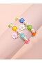 Pack of 2 - Girls Multi-Color Flower and Pearl Bracelets