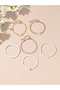 Pack of 6 - Girls Multi-Color Butterfly Beaded and Link Bracelets - 5