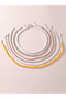 Pack of 6 - Girls Multi-Color Beaded and Chain Necklaces