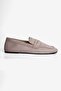 Women's Suede Ballerina Square Toe Loafer Sena Beige - 2