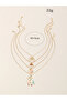 Pack of 4 - Girls Multi-Color Pendant Necklaces with Multi Charms - 8