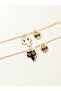 Pack of 2 - Girls Multi-Color Cat Pendant Necklaces - 2
