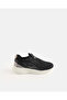 Girls Black Knitted Slip-On Sneakers