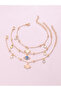 Pack of 3 - Gold Tone Planet and Star Charm Bracelet - 3