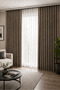 Mink Single Wing Cornice Blackout Background Curtain, Light-Proof, Blackout and Sun-Blocking Curtain