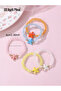 Pack of 5 - Girls Multi-Color Starfish Charm Beaded Bracelets - 4