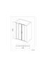 Wall To Wall Bathroom Partition 170x200 Cm - Chrome, Tempered Glass, L 170 x H 200 cm - 2