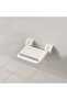 Folding Shower Seat - White, Acrylic, Corner Shelf, Bathroom Fixture Accessory