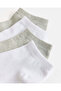 Women White And Grey Basic Ankle Socks (10 Pairs) - 3