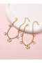 Pack of 2 - Girls Gold Tone Butterfly Charm Chain Bracelets