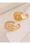 Girls Set of 2 - Enamel Adjustable Rings - 4