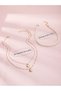 Pack of 3 - Girls Faux Pearl and Gold Tone Heart Pendant Necklaces - 8