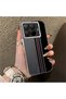 Mi 15t Pro Compatible High-Quality Stylish Vertical Stripe Pattern Hard Case, Shock Protection