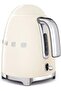 KLF03CREU 1.7L 2400W Electric Teapot (1.7L, Cream Colour, Chrome, Stainless Steel, Buttons, Lever, 1m) - 2
