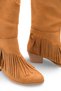 Nashira Mia Women's Tasseled Western Boots 0012844 Tan Suede - 5