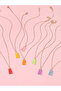 Pack of 7 - Girls Multi-Color Gummy Bear Pendant Necklaces - 6