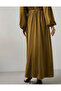 Flowy Elastic Waist Maxi Skirt Green - 3