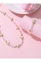 Girls White Starfish Charm Beaded Necklace and Bracelet Set - 2