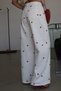 Embroidered Denim Blouse and Pants Set - 5