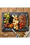 Natural Stone Slate Serving Tray With Arborization Handle (Grey), Platter, Cheese Board, Charcuterie Boards for Cheese, Meats, Appetizers, Dried Fruits - Display Chalkboard 30x20 CM - 5