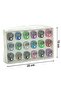 18-Piece Stone Digital Zikirmatik Set – Colorful Stone Finger Zikirmatik Set with Box - 3