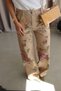 Floral Patterned Wide Leg Jeans - 5