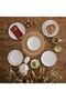Rimal 24 Piece Stoneware Dinner Set -serves 6, White, Dinner Sets - 7
