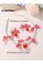 Girls Strawberry and Pearl Necklace and Earrings Set - 4