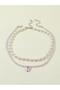 Pack of 2 - Girls Multi-Color Pearl and Butterfly Pendant Necklaces