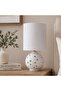 Star Kids Ceramic Table Lamp White- 40Cm, Ceramic, Linen, L 21 x W 21 x H 40 cm - 5