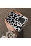 Poco F7 Compatible Black Leopard Printed Silicone Phone Case, Shock Protection - 2