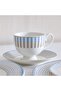 Oasis Bloom 32 Piece New Bone China Dinner Set -serves 6, Blue, Dinner Sets - 3