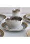 Barakah 16 Piece Stoneware Dinner Set -serves 4, Beige, Dinner Sets - 4