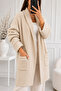 Pocketed Knitwear Cardigan R4596 Stone Color - 3