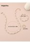 Girls Pearl and Gold Tone Beaded Necklace, Bracelet and Ring Set - 5